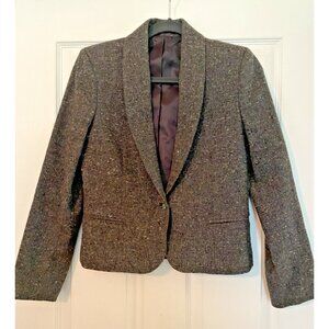 Vintage Feelin Jazzie Gray Wool Blazer Woman’s 6 Made In USA Schoolboy 1 button